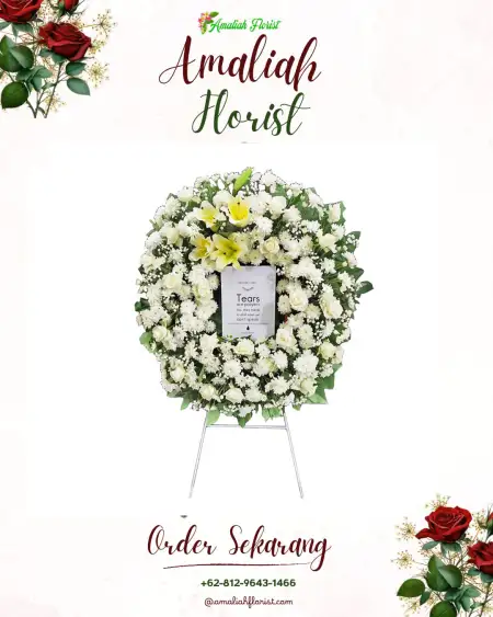 Krans Bunga Duka Gedung Pemuda Cibinong